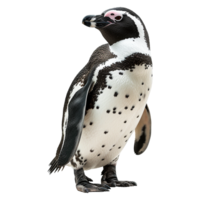 AI generated African penguin isolated on transparent background png