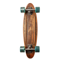 AI generated Skateboard made of wood png isolated on transparent background