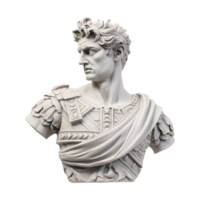 AI generated Gypsum statue plaster copy isolated on transparent background png