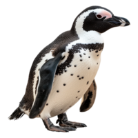 ai gegenereerd Afrikaanse pinguïn geïsoleerd Aan transparant achtergrond png