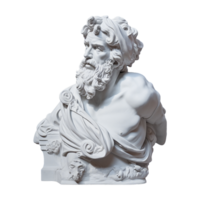 AI generated Gypsum statue plaster copy isolated on transparent background png