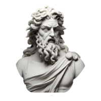 AI generated Gypsum statue plaster copy isolated on transparent background png