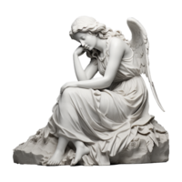 AI generated Gypsum statue plaster copy isolated on transparent background png