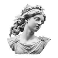 AI generated Gypsum statue plaster copy isolated on transparent background png