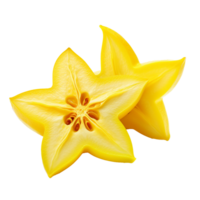 AI generated Star fruit png isolated on transparent background