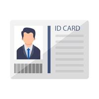 id card blue illustration vector