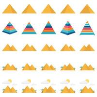 pyramid pack illustration vector