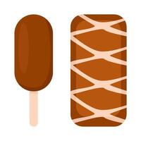 ice cream chocolate illustration vector