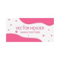 header template illustration vector