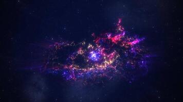 deslumbrante CG galáxia animação video