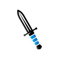 cuchillo icono en dúo tono color. arma asalto peligro daga vector