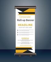 vector corporate business roll up banner standee pull up banner x banner template design