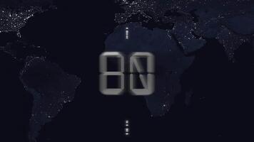 Dynamic 3D Countdown Animation video