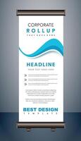 roll up x banner vector