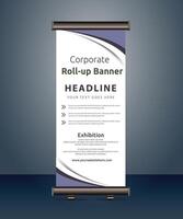 vector corporate business roll up banner standee pull up banner x banner template design