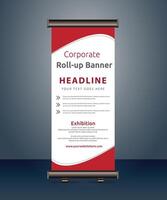 vector corporate business roll up banner standee pull up banner x banner template design