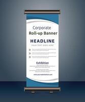 vector corporate business roll up banner standee pull up banner x banner template design