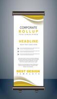 Vector corporate roll up banner design template