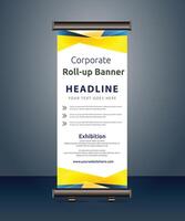 vector corporate business roll up banner standee pull up banner x banner template design