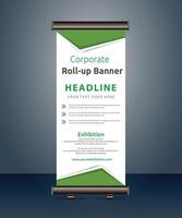 vector corporate business roll up banner standee pull up banner x banner template design
