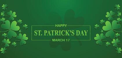 Happy ST Patrick's day background vector