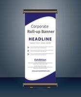 vector corporate business roll up banner standee pull up banner x banner template design