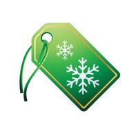 Winter sale icon in color. Shopping discount consumerism vector