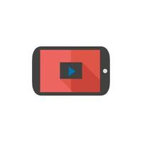 Tablet PC icon in flat color style. Wireless connection WiFi vector