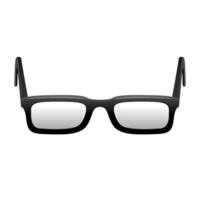 Eyeglasses icon in color. Seeing device myopia vector