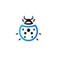 Bug icon in duo tone color. Insects, computer virus vector