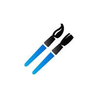 Paint brushes icon in duo tone color. Artist painting drawing vector