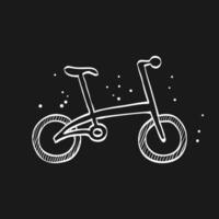 bicicleta garabatear bosquejo ilustración vector