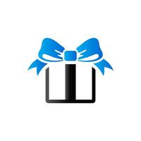 Gift box icon in duo tone color. Present birthday Christmas holiday vector