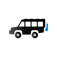 Offroad car icon in duo tone color. Truck double cabin explore vector