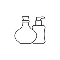 Aromatherapy icon in thin outline style vector