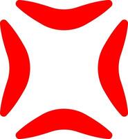 rojo ira símbolo icono vector