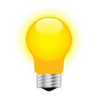 Light bulb head icon in color. Businessman idea solution vector