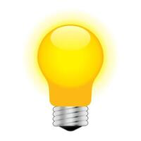 Light bulb head icon in color. Businessman idea solution vector