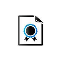 Contract document icon in duo tone color. Agreement arrangement loan vector