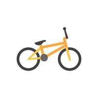 bmx bicicleta icono en plano color estilo. deporte carrera parque jugar trucos saltar niños vector