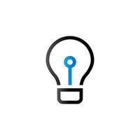 Light bulb icon in duo tone color. Idea inspiration light vector