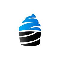 Ice cream icon in duo tone color. Food sweet delicious vector