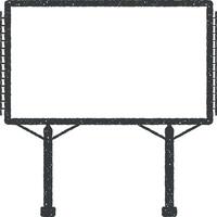 billboard vector icon illustration with stamp effect
