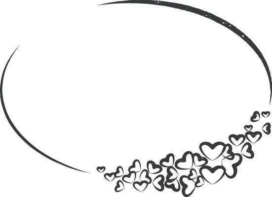 Beautiful round frame with wildflowers vector icon illustration with stamp effect