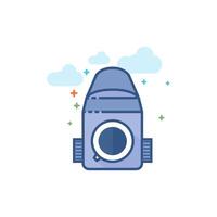 Camera icon flat color style vector illustration