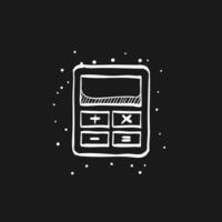 Calculator doodle sketch illustration vector