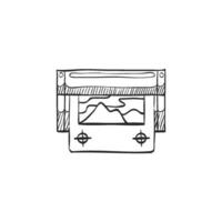 Hand drawn sketch icon printing proof vector