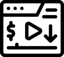 this icon or logo online streaming icon or other where it explaints things that must be prepared by an institution to provide information online to the public and others or design application vector