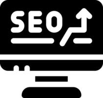 esta icono o logo seo y promoción icono o otro dónde eso explicaciones estrategias llevado fuera por un empresa en márketing productos, ejemplos aquí son caracteristicas y otros o diseño solicitud software vector