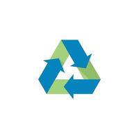 Recycle symbol icon in flat color style. Environment, go green vector